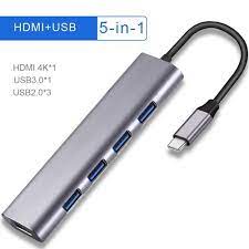 Generic 5 In 1 USB Type C Hub To Hdmi